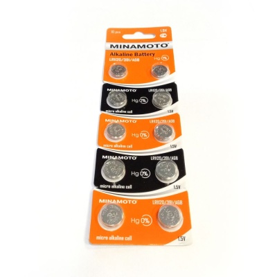 Батарейка Minamoto AG8/LR1120/391, 1.5В, упаковка 10шт