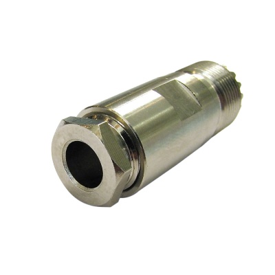 Разъем прижимной SO239 UHF-female 5D-FB Разъем прижимной SO239 UHF-female 5D-FB